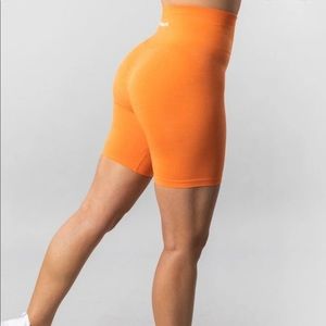 Brand new orange alphalete biker shorts